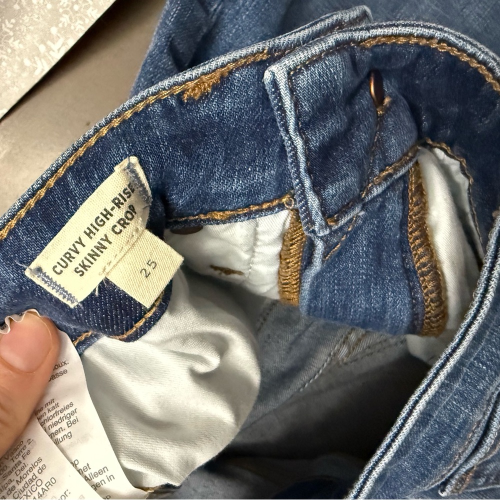 Madewell Curvy High-Rise Skinny Crop Jeans Dalstrom Wash sz 25 new without tags - Picture 7 of 9